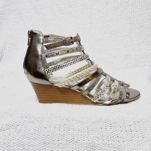 Silver / Metallic Sandals, size 8